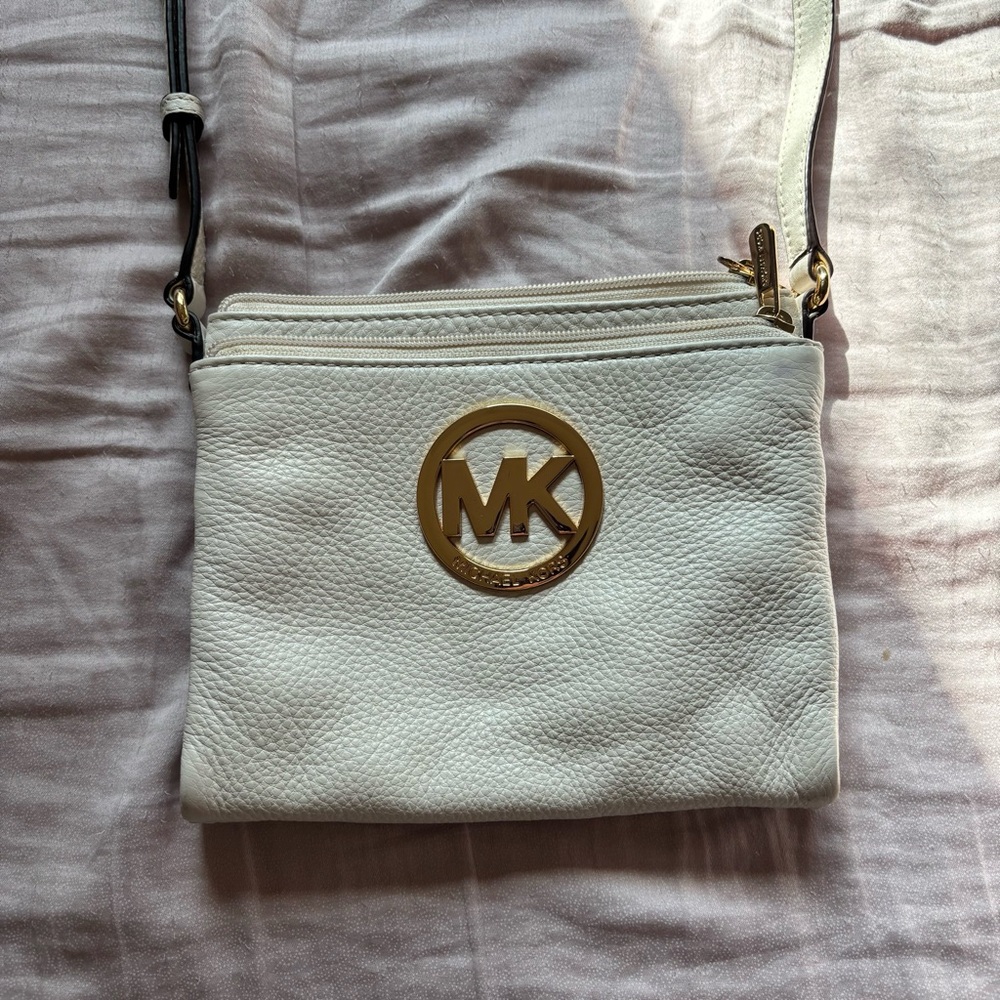 Michael Kors White Crossbody Bag